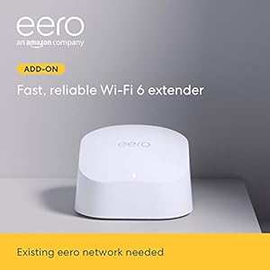 Amazon eero 6 dual-band mesh Wi-Fi 6 extender – expands existing eero network