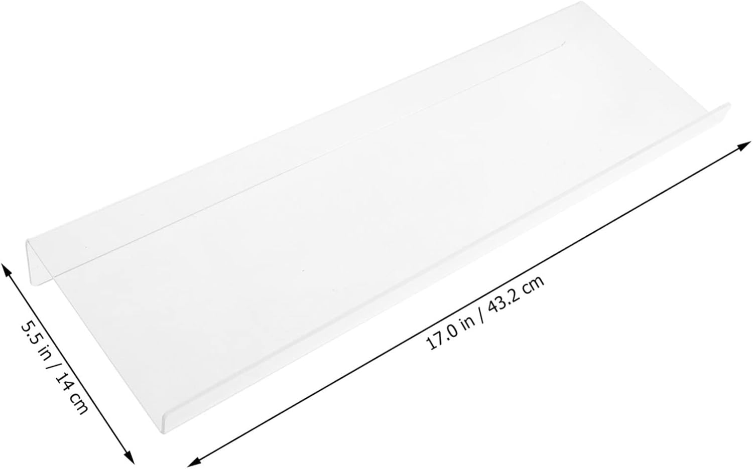 Acrylic Clear Keyboard Stand for Desk Ergonomic Tilted Design Office Accessory Fits Standard Keyboards for Home and Workspace Use