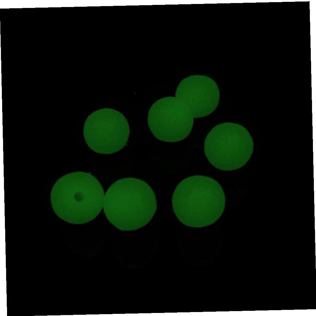 200 Perline Da Pesca Luminose - Gomma Fluorescente Verde, Diametro 6mm - Foto 11