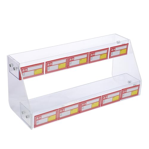 Cabilock 1Set Transparent Display Rack Standing Holder for Chewing Gum Items Sturdy Shelf for Retail Shops and Easy Organization