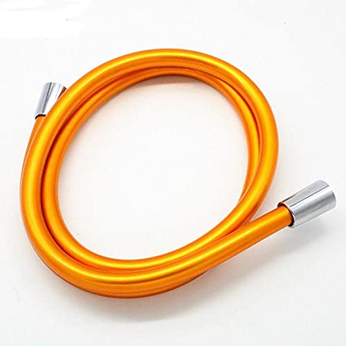 MMDSNX Tubo Doccia in PVC Arancione Soffione