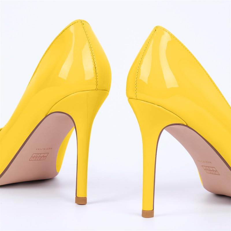 Image of Women's Stiletto High Heels Pumps for Women-4IN Pointed Toe Classic Pumps for Dress Party Wedding Evening Date Night Sexy Slip-On Shoes