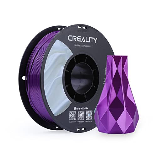 Image of Creality PLA Silk 3D Printing Filament, 3D Printer Filament 1.75 mm, Smooth Texture, High Toughness, 3D Printing Filament 1KG /2.2lb, for All Printers (Purple)
