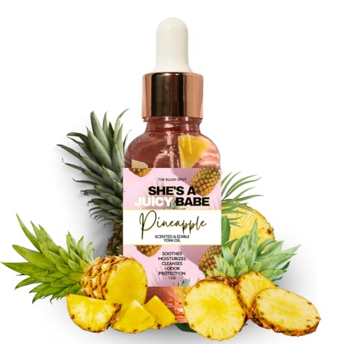 Image of Pineapple Yoni Oil for Women - Feminine Intimate Oil for pH Balance, Ingrown Hairs & Moisturizing - Sweet Scented Natural for Daily Feminine Care Scented NOT Flavored