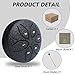 LETSROCK Mini Rain Drum for Outside, 3 Inch 6 Notes Steel Tongue Drum, Waterproof Musical Instrument for Garden, for Meditation, Yoga, Outdoor Relaxation - Black