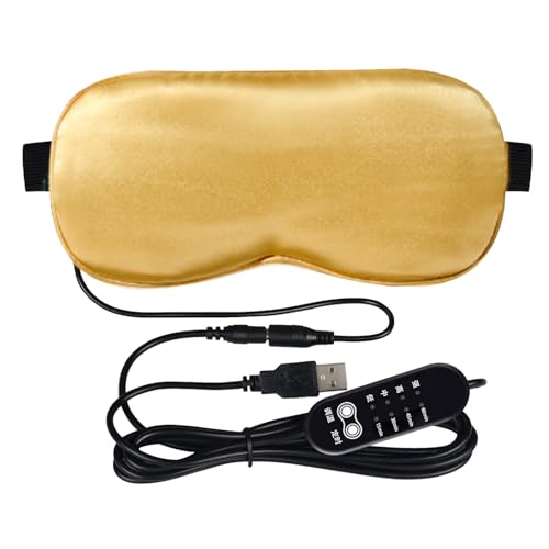 Parche Calentado Ojos - Cojín Calentador Ojos - Calefacción Ojos, Compresa Eléctrica de Calor Ojo Con Correa Ajustable Y Temperatura, Sueño Seguro, Trabajo