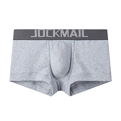 JOCKMAIL Cotton Men Boxer U Convex Pouch Adjustable Size Ring Men trunk Shorts3