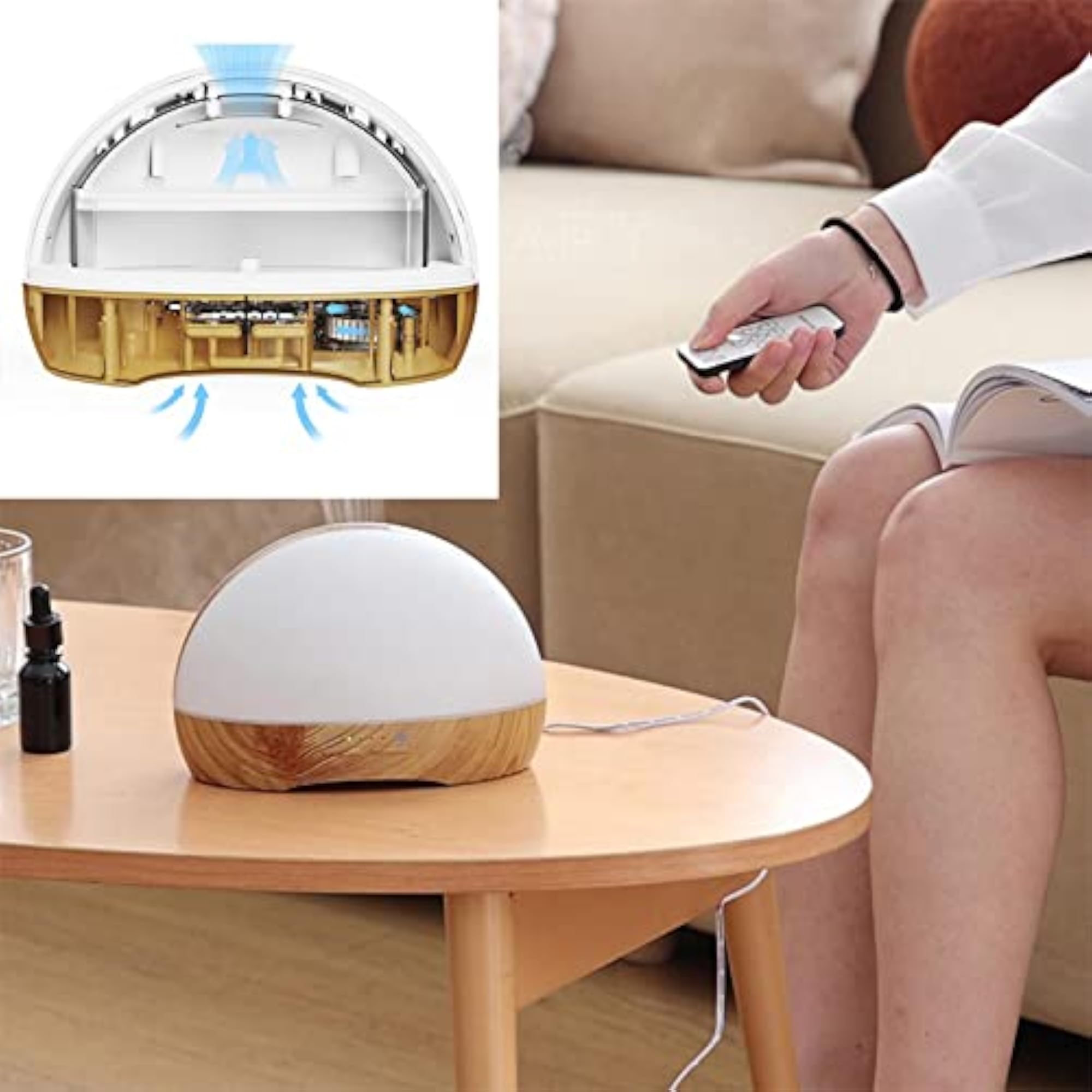 7Led Ultrasonic Aromatherapy Diffuser with Light