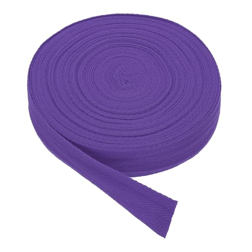 Ruban en coton biais anti-effilochage violet foncé pour réparer et renforcer les vêtements