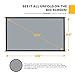 KODAK 150” Replacement Dual Projector Screen | Fast Fold Gray Front & Rear Projection Backdrop for Outdoor & Indoor Movies | Easy Clean, Glare Proof, Wrinkle Free Fabric