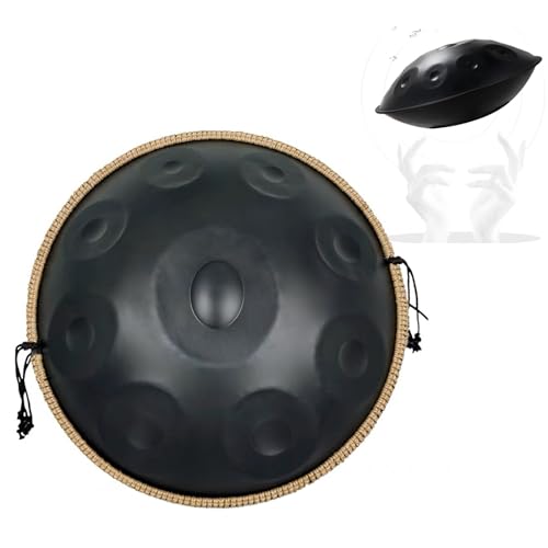 Handpan ORANGES 22 pulgadas 9 notas negro miniatura 1