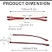 HIYANJN Rimless Reading Glasses For Women Tr90 Blue Light Blocking Eyeglasses Lightweight Frameless Computer Readers(3-Pack,2.5)