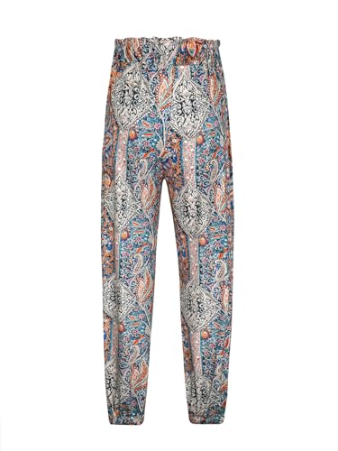 Women's Vibrant Paisley Print Harem Pants, Elastic Waist Loose-fit Trousers, Boho-Chic Style, Ideal for Summer Outings3