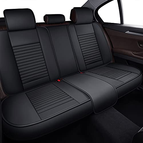 image for LINGVIDO Leather Car Seat Covers,Breathable and Waterproof Faux Leathe