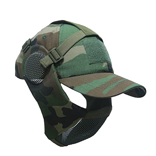 image for NO B Tactical Foldable Mesh Mask with Ear Protection for Airsoft Paint