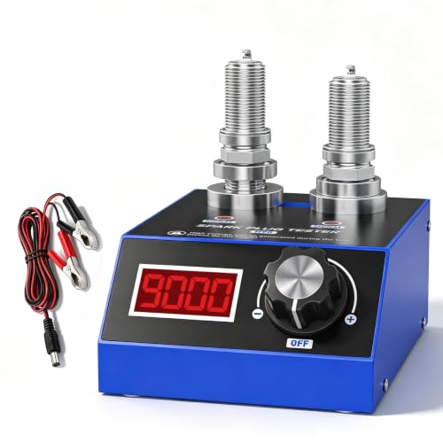 Spark Plug Tester Dual Holes 500-9000rpm Adjustable Working Frequency
