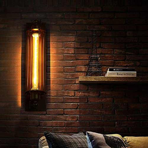 Lámpara de loft industrial de hierro forjado B con geometría vertical 2