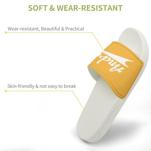 Custom Sports Slides Personalized Slippers - Baseball Sandals Quick Drying Softball Slippers Indoor Outdoor,Gifts for Men Youth Boy (White,Style 43)3