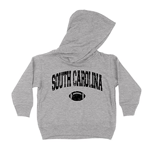 Football South Carolina Collegiate Kids Hoodie Sweatshirt Toddler 5T Heather Grey