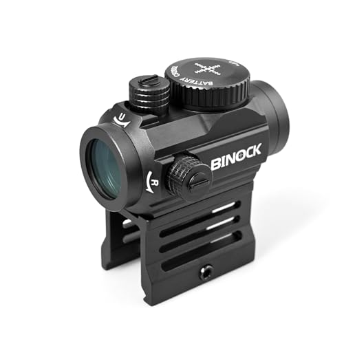 Image of BINOCK Reflex Red Dot Sight for Rifles, 2 MOA Red Dot Optics Motion Awake, 12 Brightness Adjustment Red Dot Scope with 2 Mount Options, Shock Dust Fog Resistant (RD-02)