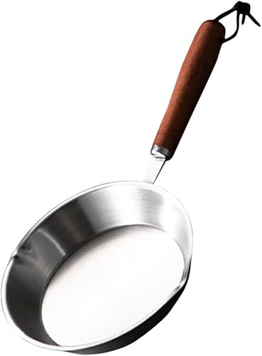 Miniatura 10 de UPKOCH Sartén antiadherente, sartén para huevos, mini tortillas, de acero inoxidable, utensilios de cocina, sartén de calentamiento de aceite para