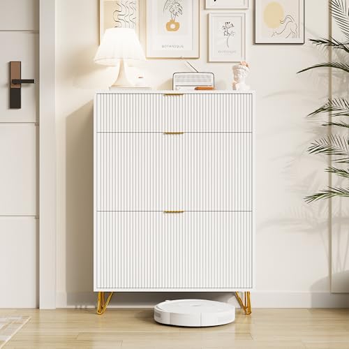 Mueble para zapatos estrecho con 2 tapas, mueble para zapatos alto con espacio de almacenamiento, mueble de entrada, ahorro de espacio, dispositivo antivuelco, tamaño: 80 x 24 x 118,5 cm (blanco)