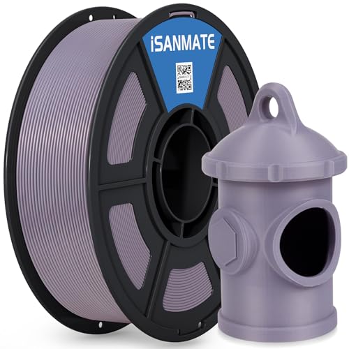 Image of iSANMATE 3D Printer Filament ASA Smoky Purple, UV & Weather Resistant ASA Filament Perfect for Outdoor Functional Parts, for Bambu Lab 3D Printers,AMS,AMSLite, 1kg Spool (2.2lbs)