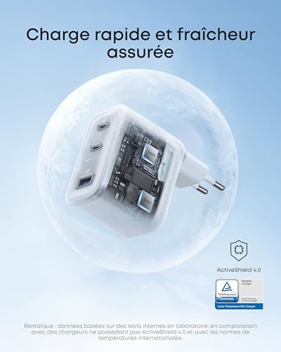 Chargeur USB C 70W élégant et compact de la collection Anker Nano