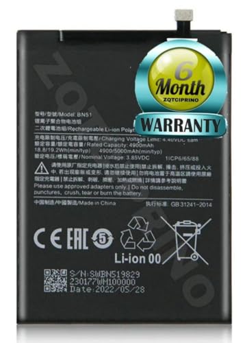 Image of Original BN51 Battery for Redmi 8 /8A Dual /8A MZB9072IN / MZB07R7IN / MZB8254IN Battery with 6 Month Warranty***(CC201)