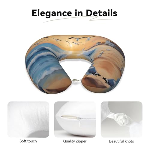 Almohada de viaje espuma viscoelástica tamaño compacto miniatura 3