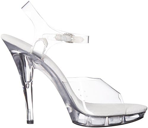 Ellie Shoes Women's 521-brook-w Heeled Sandal, Clear, 9 D US | Image 5
