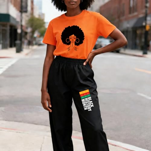 Image of Black History Shirts Black Graphic tees for Men and Women, Magic Fashion Afro American Natural Hair Vintage Melanin T-Shirts