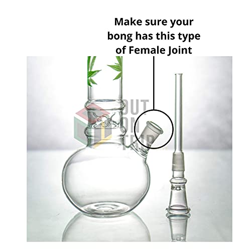 Image of OutonTrip Glass Shooter Bong Accessory | Male Shooter - Pack of 2 | 14.4mm Slider for Waterpipe Bongs
