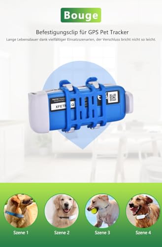 Bouge Gummiklemme Kompatibel mit Trac-ti GPS Dog 4 Tracker für Hunde, 6er-Pack Gummi Clip Zubehör für Hunde