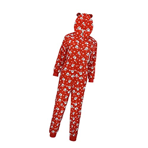 SUWIAKLALL Macacão de Natal combinando com pijama de Natal macacão de férias, Masculino, XL