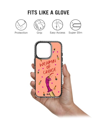 Image of DailyObjects Weapon of Choice Stride 2.0 Magnetic Case Cover Compatible with iPhone 16 Pro Max | Wireless Charging Slim Back Cover | 2 Layer Edge Protection & Shockproof