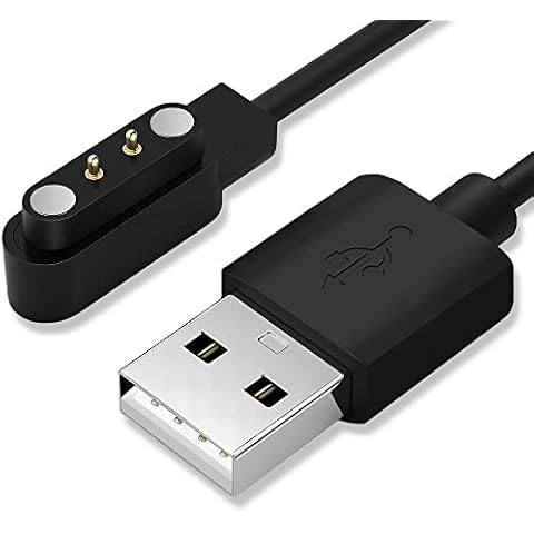 OcioDual Cable de Carga Negro Compatible con Smartwatches Cover