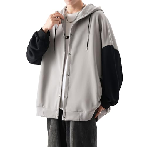 [ANGJ] パーカー メンズ 秋服 冬服 スウェット トレーナー おしゃれ 大きい サイズ 人気 ジャケット スポーツ フード 付き オシャレ カジュアル カーディガン コージャージ 春秋冬服