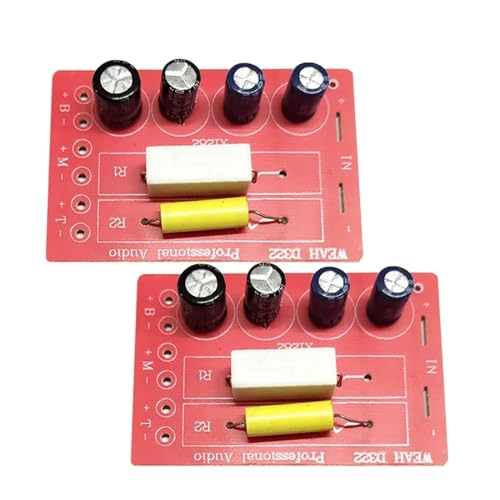 Doversky 2PCS 3 Way 150W 3 Unit Speaker Frequency Divider Home Theater Filter Circuit HiFi Stereo Audio Crossover Filters
