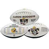 NIKCO SPORTS Aaron Rodgers Green Bay 2020 MVP Football | Limited Edition of 2,020 | SuperBowl XLV | Packers Officially Licensed NFL Collectible Gift Fan Memorabilia with Certificate of Authenticity