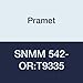 Pramet SNMM 542-OR:T9335 Carbide Indexable Turning Insert, Steel (P30), Heavy Roughing, 0.031" Radius, Negative (Pack of 10)