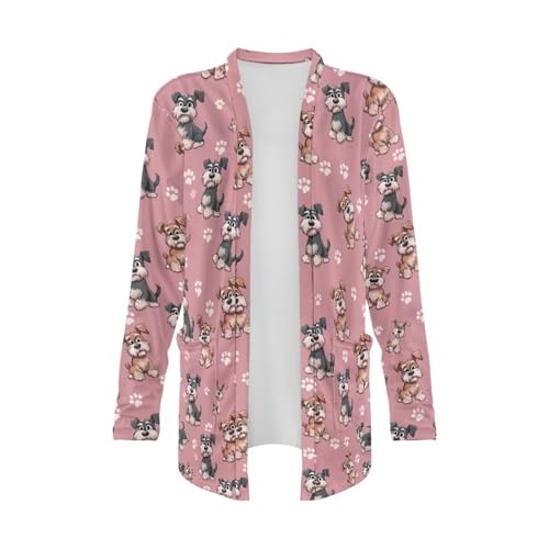 Image of Women's Open Front Cardigan Long Sleeve Loose Sweater Lightweight Soft Cardigan Jackets