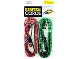 bulk buys Stretch Cord Set, One Size, Black/Green/Red
