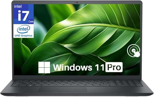 Image of Dell 15 Touchscreen Laptop DC15250, 15.6-inch FHD Anti-Glare Display, Intel Core i7-1355U Processor, 16 GB RAM, 1 TB SSD, Intel UHD Graphics, Backlit Keyboard, Fingerprint Reader, Windows 11 Pro