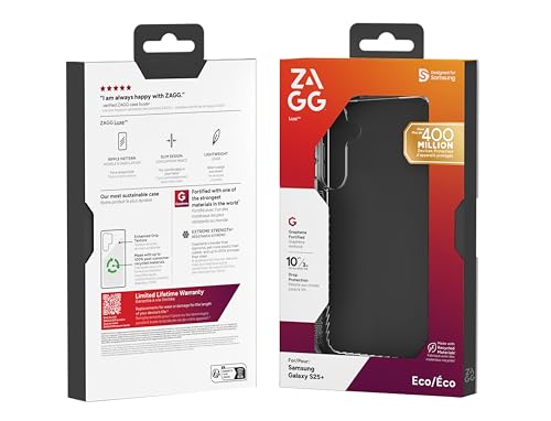 ZAGG Luxe, Graphen verstärkte Hülle für Samsung Galaxy S25 Plus [6.7-Inch], Drahloses Laden, Schlankes & leichtes Design, kein Vergilben… – Ansicht 4