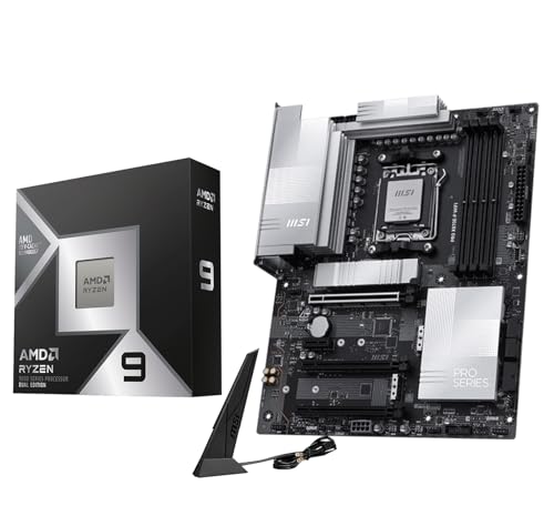 Image of MICRO CENTER CPU Motherboard Combo-AMD Ryzen 9 9950X3D2 Dual Edition CPU Processor with MSI PRO X870E-P WiFi Motherboard (ATX, AM5, DDR5, PCIe 5.0 x16, M.2 Gen5, Wi-Fi 7)