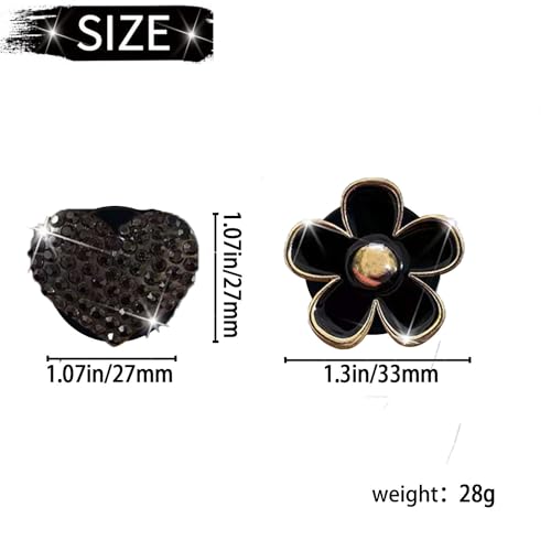 Image of 4PCS Car Air Vent Clips with Fragrance Pads, Cute Flower Air Fresheners | Daisy, Heart-Shaped Vent Clip, Car Interior Decor Charm, Car Decor Accessories, for Women and Girls, Interior Aesthetic