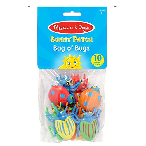 Melissa & Doug Sunny Patch Bag Of Bugs (10 Pcs) - Pretend Play Insect Toys, Counting And Sorting Toys, Science Learning Toys For Kids Ages 3+ #TOP3