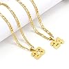 PAMTIER Unisex's Stainless Steel Classic Simple Personalized Athletes Number Pendant Sport Necklace Gold 19 #1