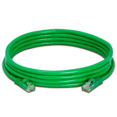 Cmple - Cat5e Ethernet Cable 10 ft, 350 MHz UTP Cat 5e Ethernet Patch Cable, 1Gbps Network LAN Cable, RJ45 Connectors, Compatible with PC, Laptop, Modem, Router, HDTV, Gaming Console - Green by Cmple - Image 2